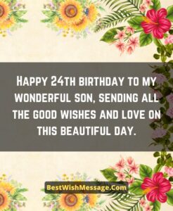 36+ Happy 24th Birthday Wishes for Son | Turning 24 Messages